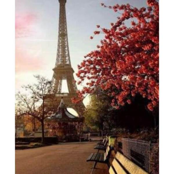 Eiffel Tower View - DIY Diamond Painting