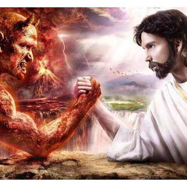 Jesus Christ Vs Demon - DIY Diamond Painting