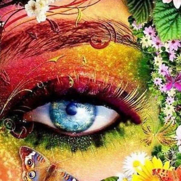 Floral Eye - DIY Diamond  Painting