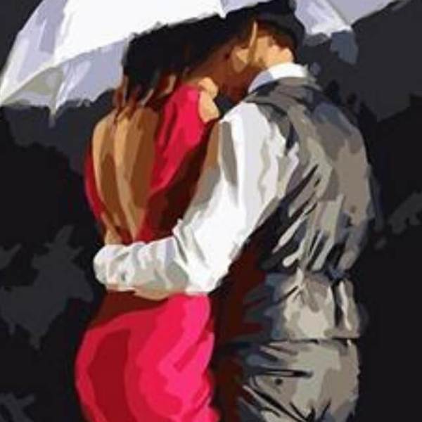 Couple Walking #3 - DIY Diamond Painting