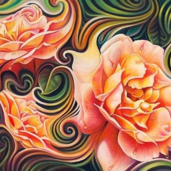 Mosaic Flower #4 - DIY Diamond  Painting