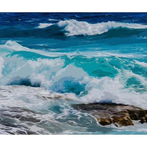 Clear Seawave - DIY Diamond Painting