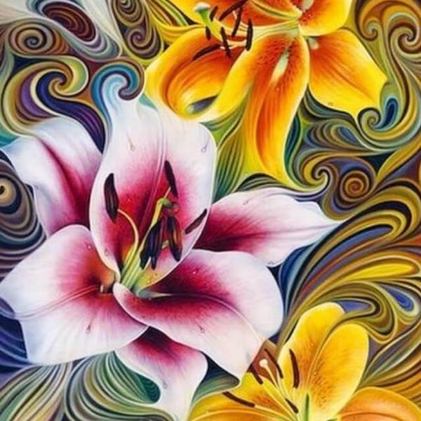 Mosaic Flower - DIY Diamond  Painting