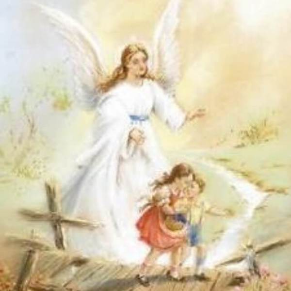 Children with Angel on the Bridge #2 - DIY Diamond Painting