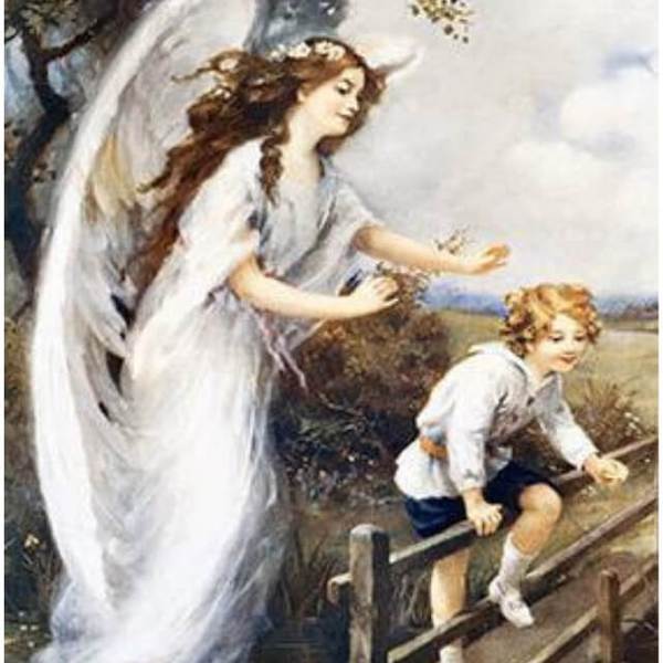 Children with Angel on the Bridge #6 - DIY Diamond Painting
