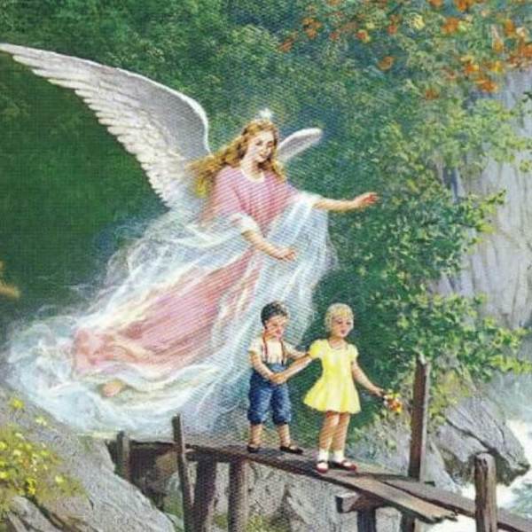 Children with Angel on the Bridge - DIY Diamond Painting