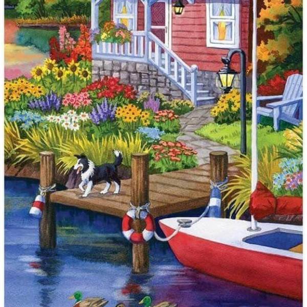 Riverside home - DIY Diamond Painting