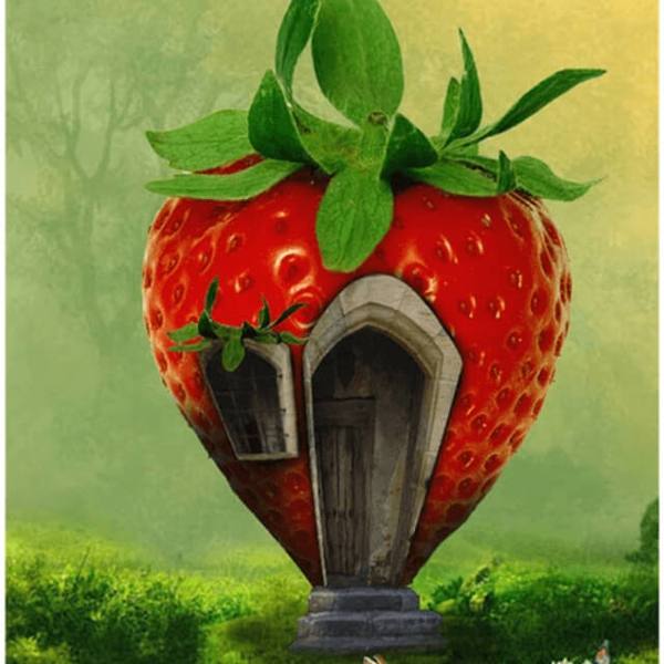 Strawberry Cottage - DIY Diamond Painting