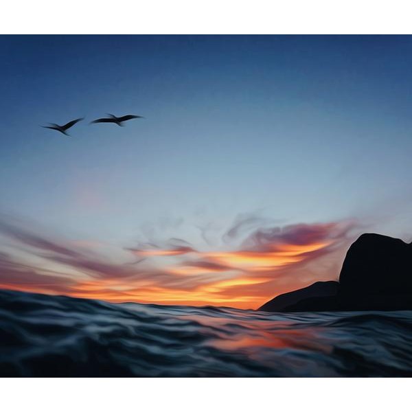 Sunset in the Sea - DIY Diamond Painting