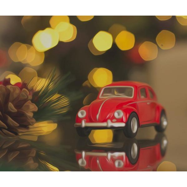 Mini Christmas Car - DIY Diamond Painting