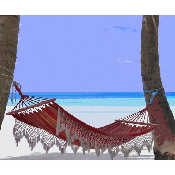 Hammock in the Beach - DIY Diamond Painting