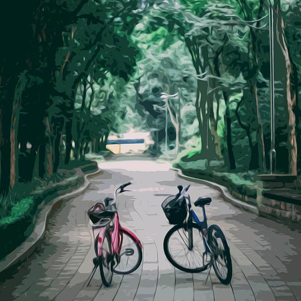 Lovers Bicycle - DIY Diamond Painting