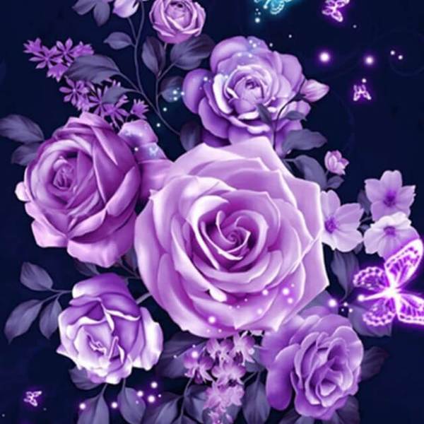 Violet Rose - DIY Diamond Painting