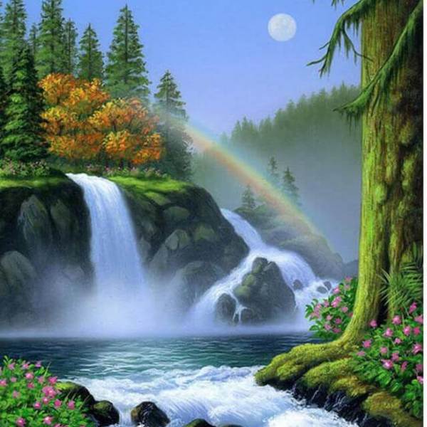 Waterfalls - DIY Diamond Painting