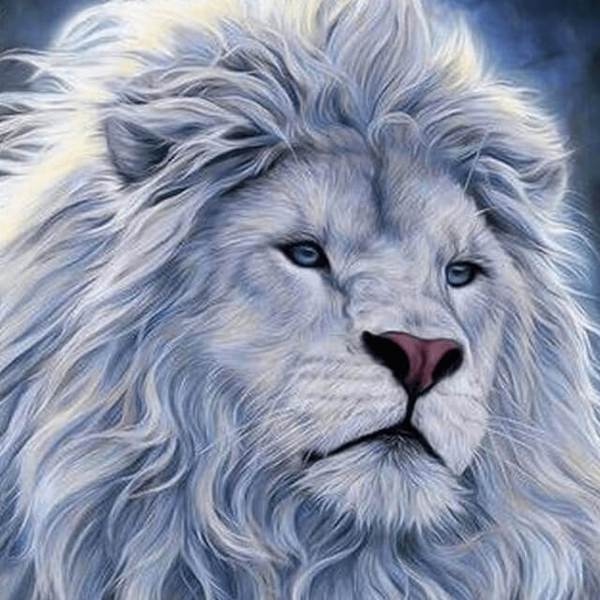 White Lion - DIY Diamond Painting