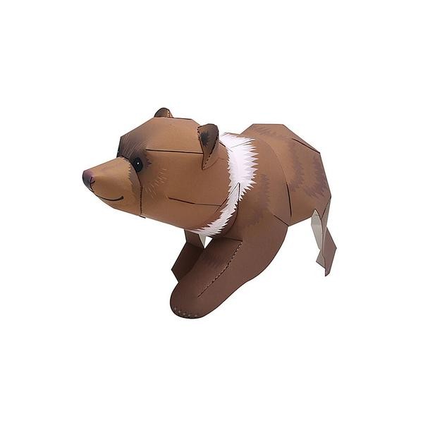 Grizzly Brown Bear DIY 3D Origami