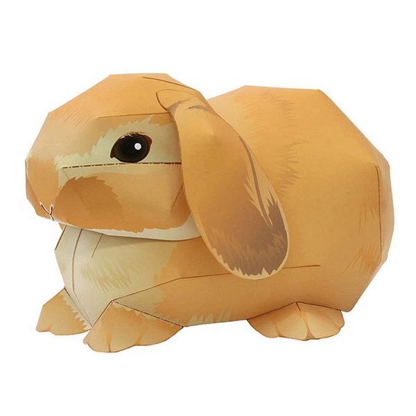 Holland Mini Lop Rabbit DIY 3D Origami
