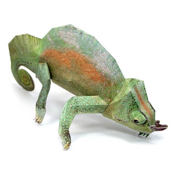 Chameleon DIY 3D Origami