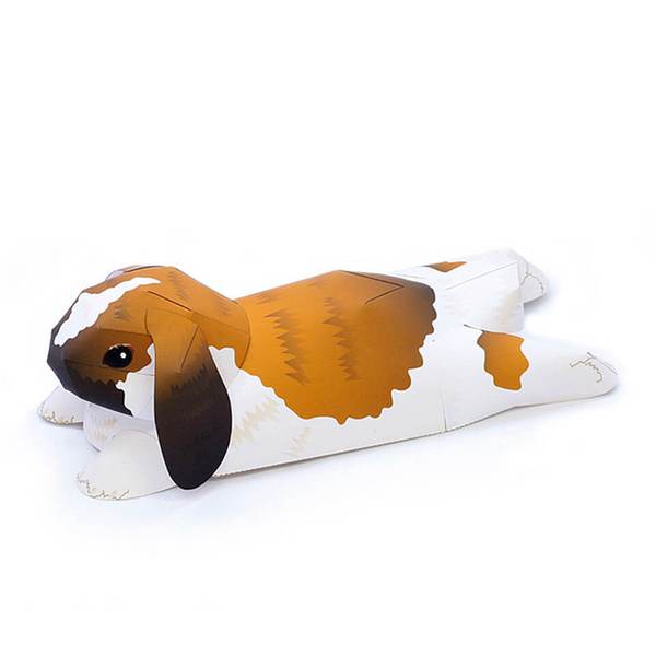 Holland Mini Lop Rabbit DIY 3D Origami