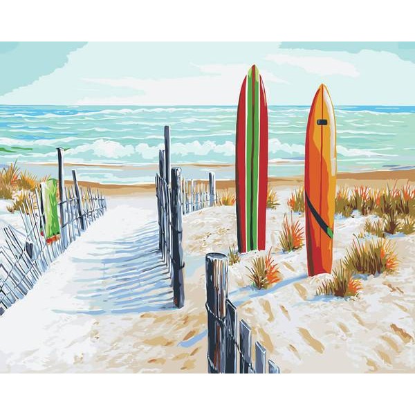 Surfer Bay - DIY Painting By Numbers