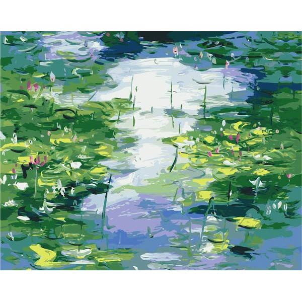 Pond #4 - DIY Painting By Numbers