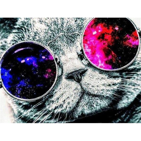 Retro Cat - DIY Painting By Numbers