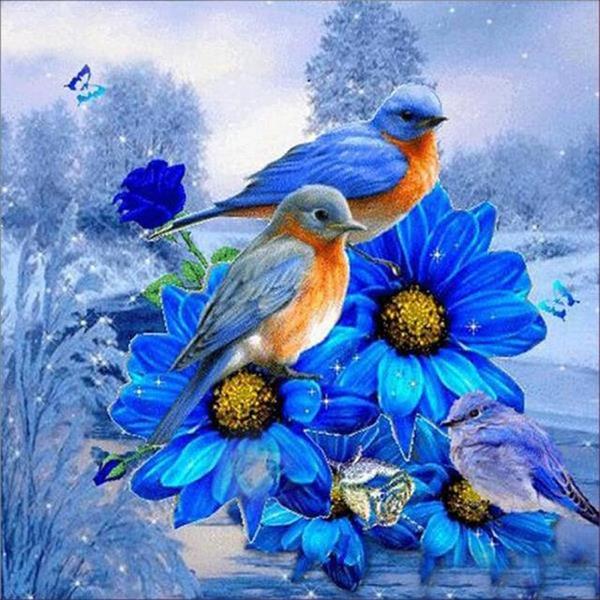 Eastern Bluebird - DIY Diamond Painting