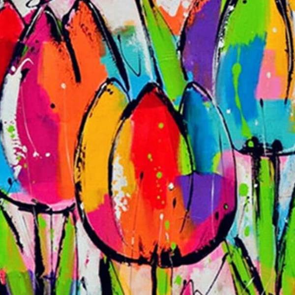 Mosaic Tulip Flower - DIY Diamond Painting