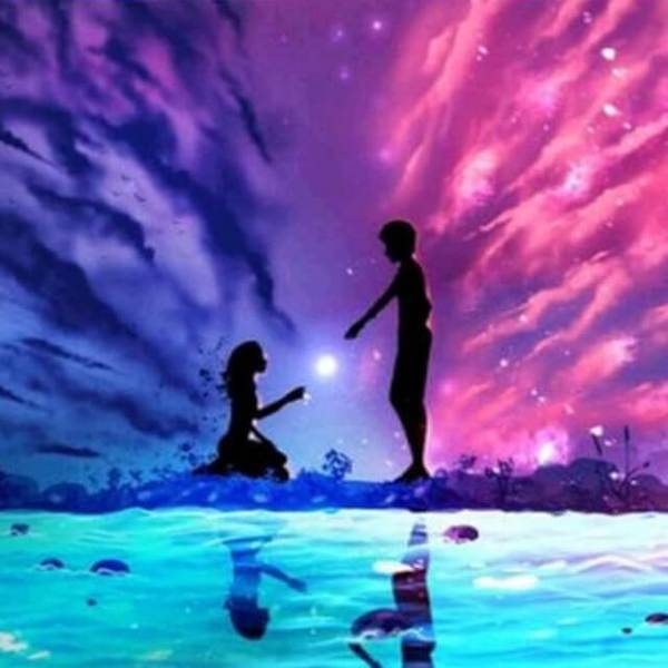 Couple Sky Landscape #2 - DIY Diamond Painting