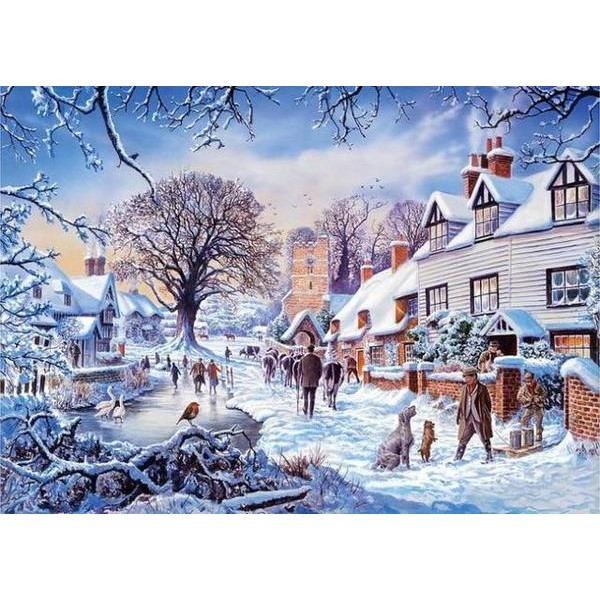 Happy Snow Village - DIY Diamond Painting