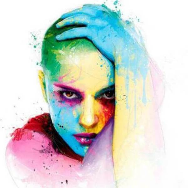 Colourful face -  DIY Diamond  Painting