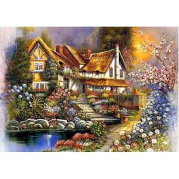 Country House #1 - DIY Diamond  Painting