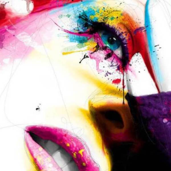 Colourful face -  DIY Diamond  Painting