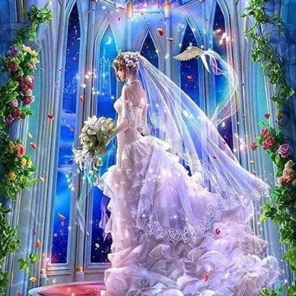 Bride in Altar - DIY Diamond  Painting
