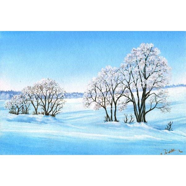 Winter - DIY Painting By Numbers