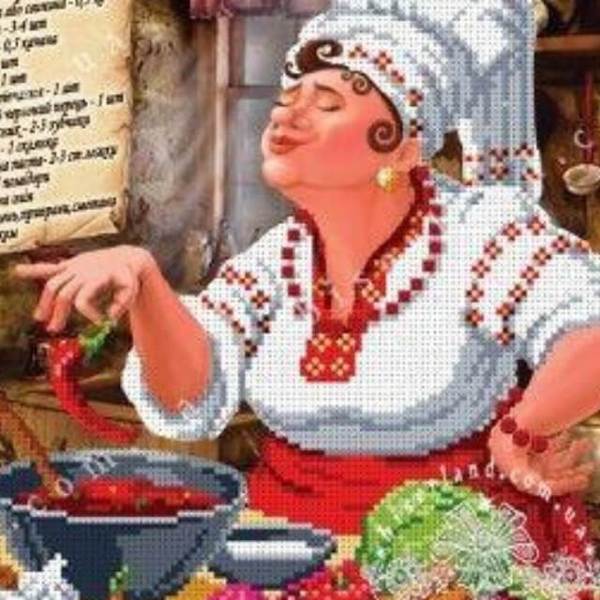Woman Chef - DIY Diamond Painting