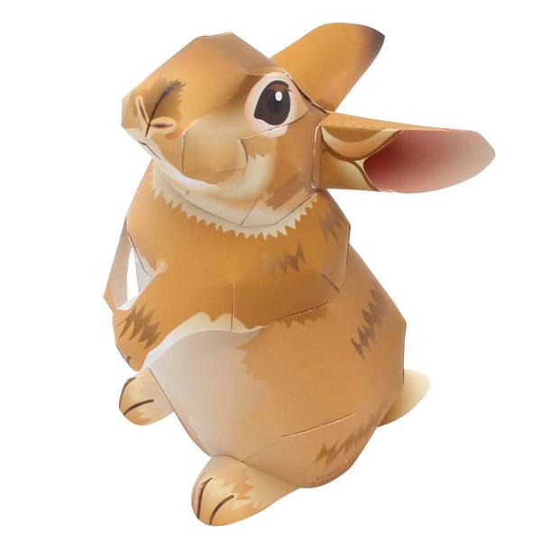 Mini Rex Rabbit DIY 3D Origami