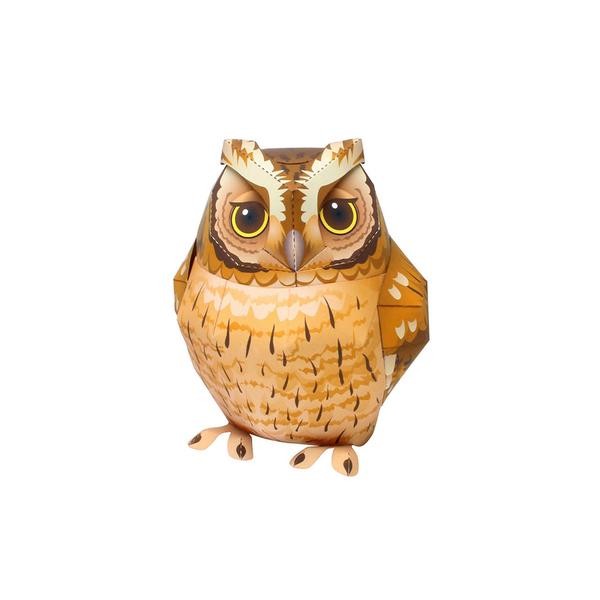 Screech Owl DIY 3D Origami
