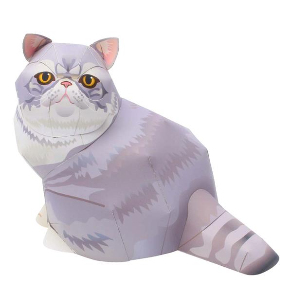 Exotic Shorthair Cat DIY 3D Origami