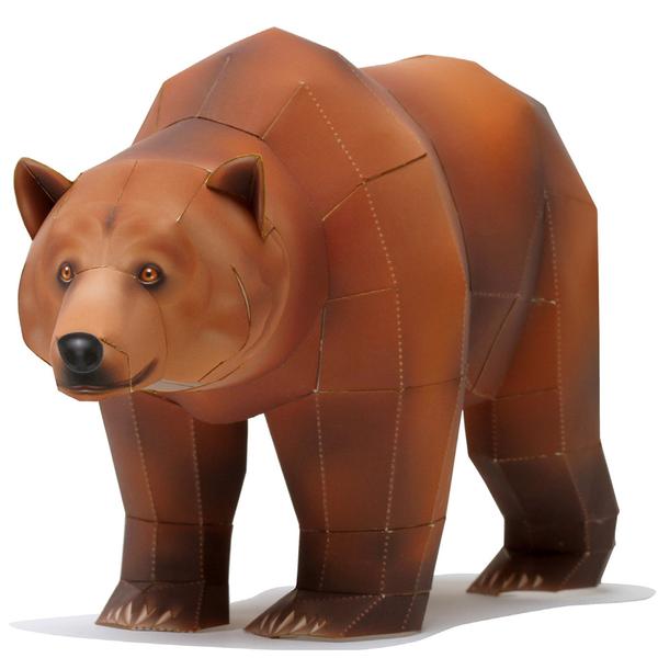 Grizzly Bear DIY 3D Origami
