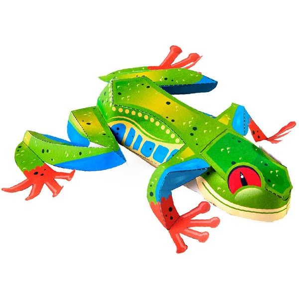 Red Eye Frog DIY 3D Origami