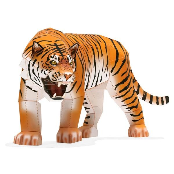 Tiger DIY 3D Origami