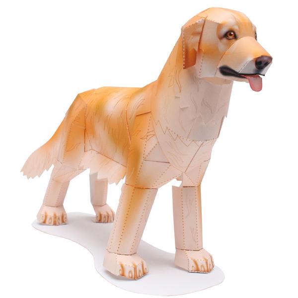 Golden Retriever DIY 3D Origami