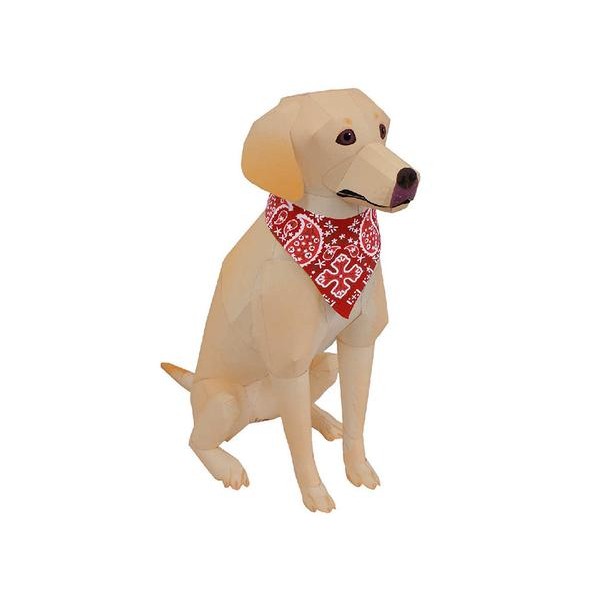 Labrador Retriever DIY 3D Origami