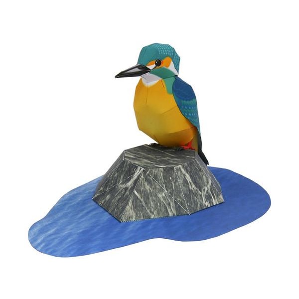 Common Kingfisher DIY 3D Origami