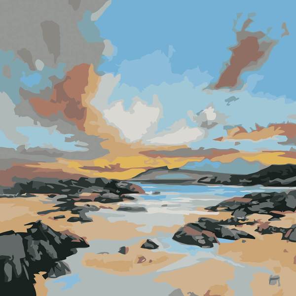 Sunset Scenery #4 - DIY Painting By Numbers