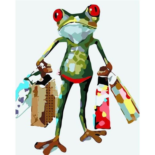 Frog Traveler - DIY Painting By Numbers
