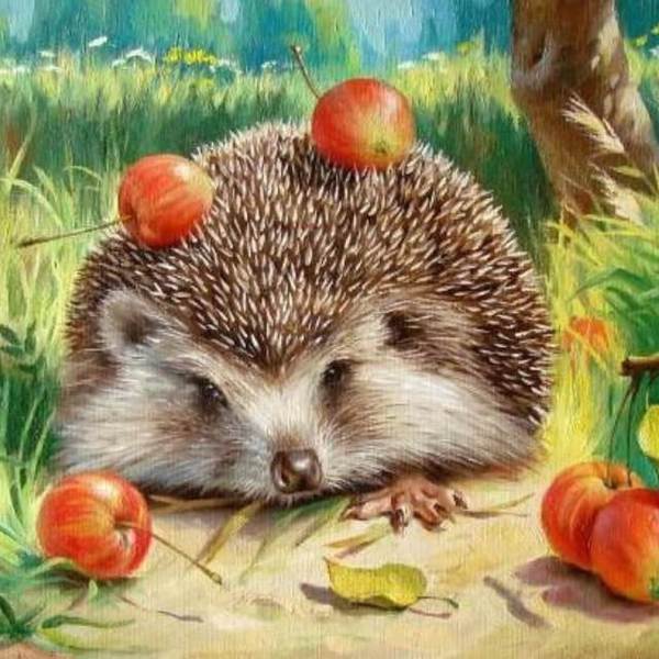 Hedgehog - DIY Painting By Numbers