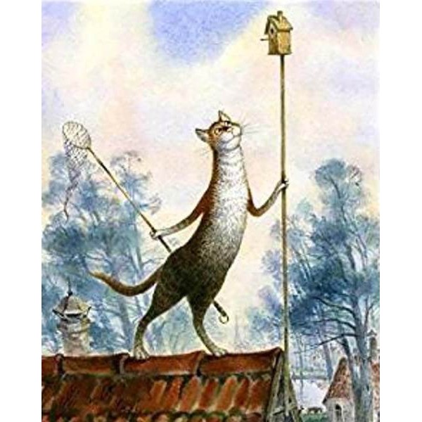 Sneaky Cat - DIY Painting By Numbers