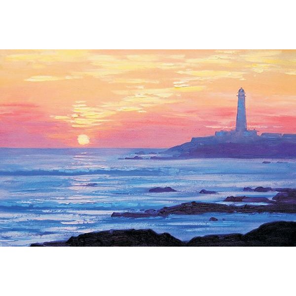 Light House Scenery - DIY Painting By Numbers